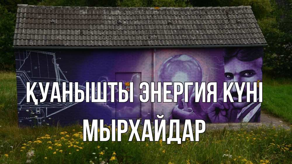 Күн сайын ашық хат с именем, МЫРХАЙДАР Қуанышты энергия күні молнии, Тесла Онлайн тегін жүктеп алу тілектері бар керемет карта 