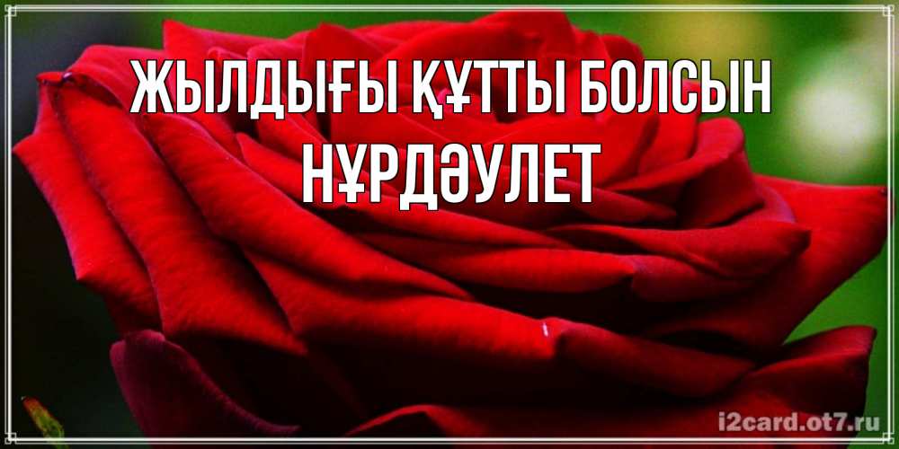 Күн сайын ашық хат с именем, НҰРДӘУЛЕТ Жылдығы құтты болсын розочка очень красивая Онлайн тегін жүктеп алу тілектері бар керемет карта 