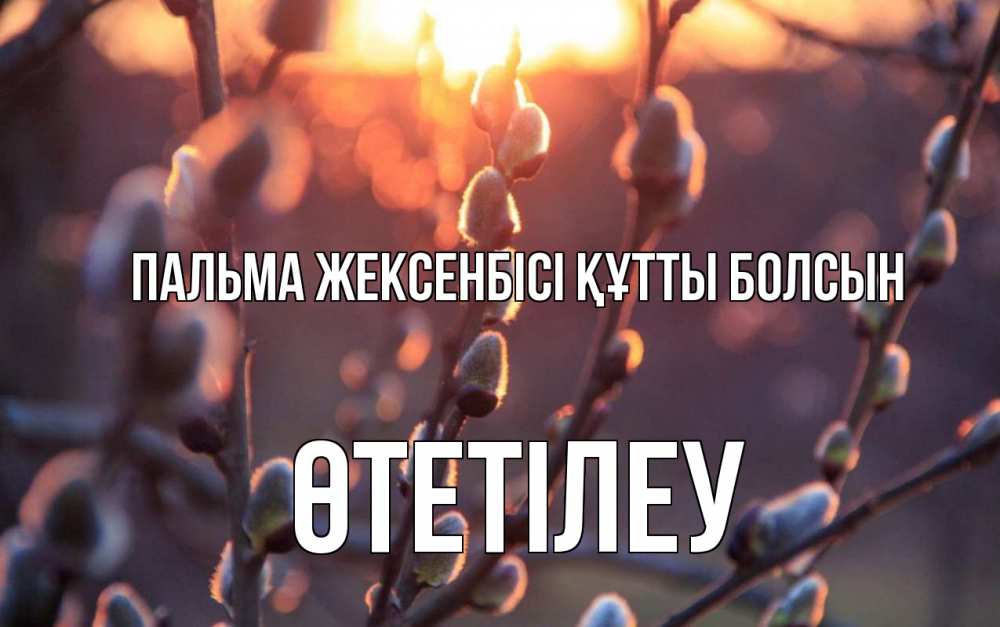 Күн сайын ашық хат с именем, ӨТЕТІЛЕУ Пальма жексенбісі құтты болсын верба Онлайн тегін жүктеп алу тілектері бар керемет карта 