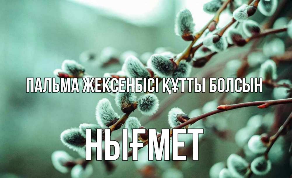 Күн сайын ашық хат с именем, НЫҒМЕТ Пальма жексенбісі құтты болсын верба Онлайн тегін жүктеп алу тілектері бар керемет карта 