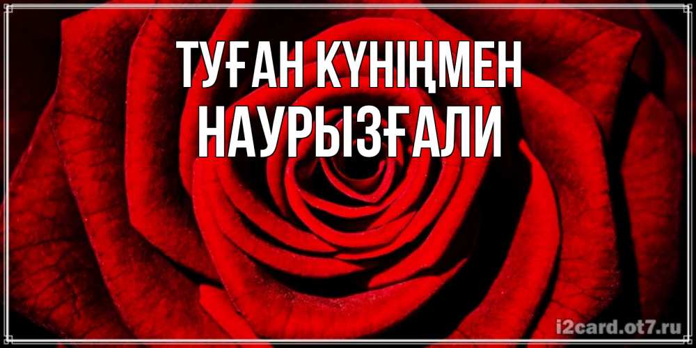Күн сайын ашық хат с именем, Наурызғали Туған күніңмен алая роза Онлайн тегін жүктеп алу тілектері бар керемет карта 