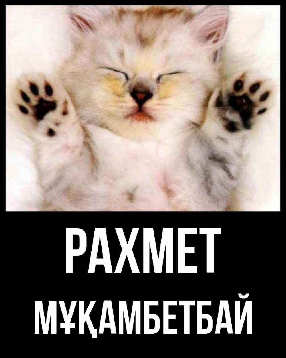 Күн сайын ашық хат с именем, Мұқамбетбай рахмет маленький котенок Онлайн тегін жүктеп алу тілектері бар керемет карта 