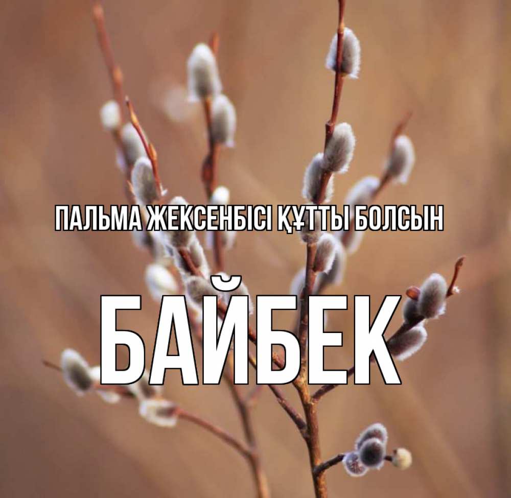 Күн сайын ашық хат с именем, Байбек Пальма жексенбісі құтты болсын верба Онлайн тегін жүктеп алу тілектері бар керемет карта 
