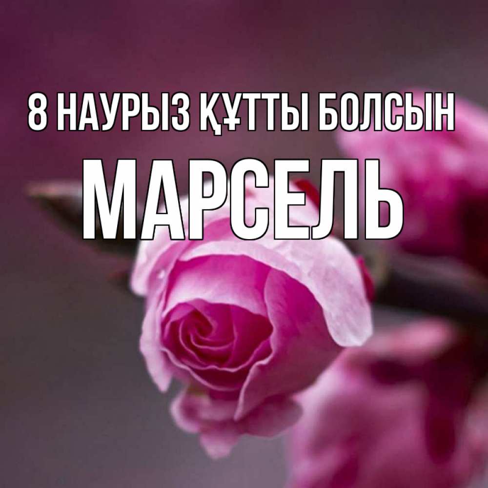 Күн сайын ашық хат с именем, Марсель 8 наурыз құтты болсын весна Онлайн тегін жүктеп алу тілектері бар керемет карта 
