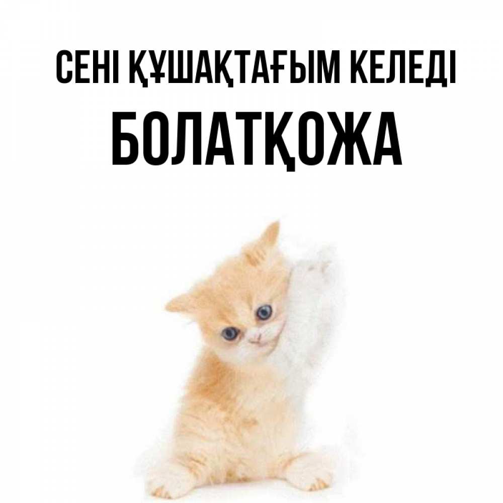 Күн сайын ашық хат с именем, Болатқожа сені құшақтағым келеді я хочу очень скорее обнимаешек Онлайн тегін жүктеп алу тілектері бар керемет карта 