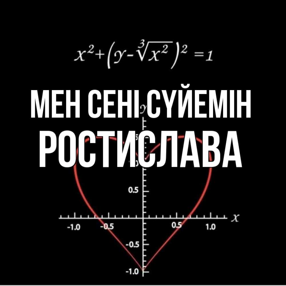 Күн сайын ашық хат с именем, Ростислава Мен сені сүйемін сердечная формула Онлайн тегін жүктеп алу тілектері бар керемет карта 