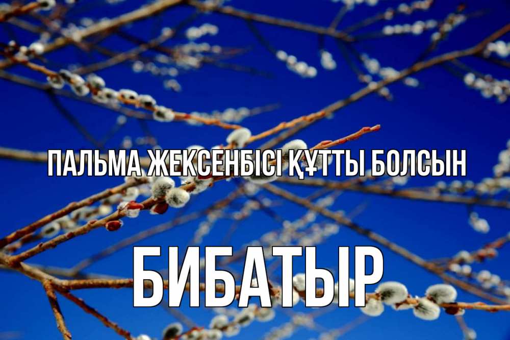 Күн сайын ашық хат с именем, Бибатыр Пальма жексенбісі құтты болсын верба Онлайн тегін жүктеп алу тілектері бар керемет карта 