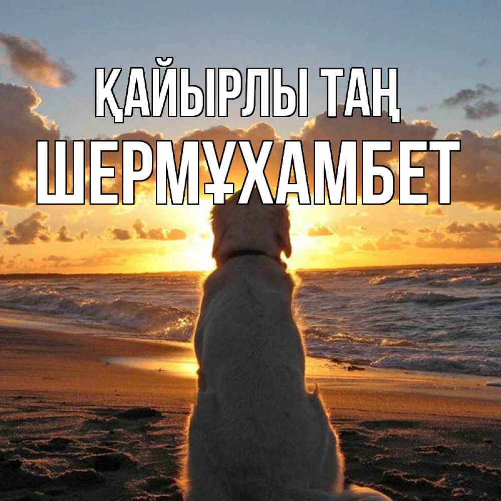Күн сайын ашық хат с именем, ШЕРМҰХАМБЕТ Қайырлы таң восход солнца Онлайн тегін жүктеп алу тілектері бар керемет карта 