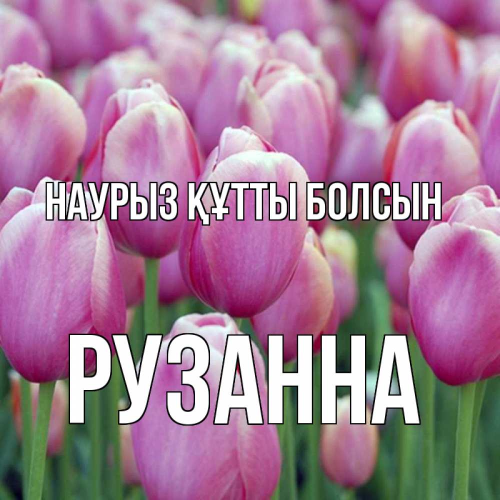 Күн сайын ашық хат с именем, Рузанна Наурыз құтты болсын на наурыз  день 3 Онлайн тегін жүктеп алу тілектері бар керемет карта 