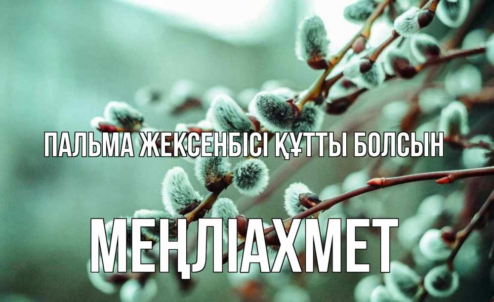 Күн сайын ашық хат с именем, МЕҢЛІАХМЕТ Пальма жексенбісі құтты болсын верба Онлайн тегін жүктеп алу тілектері бар керемет карта 