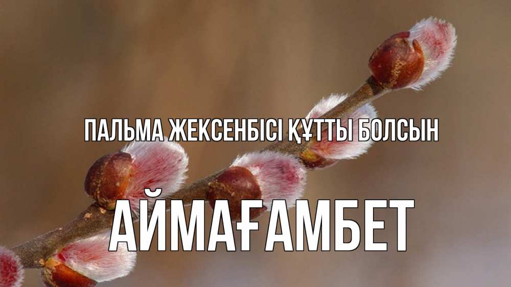 Күн сайын ашық хат с именем, Аймағамбет Пальма жексенбісі құтты болсын верба Онлайн тегін жүктеп алу тілектері бар керемет карта 