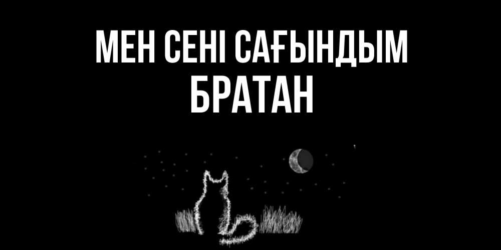 Күн сайын ашық хат с именем, Братан Мен сені сағындым кот Онлайн тегін жүктеп алу тілектері бар керемет карта 