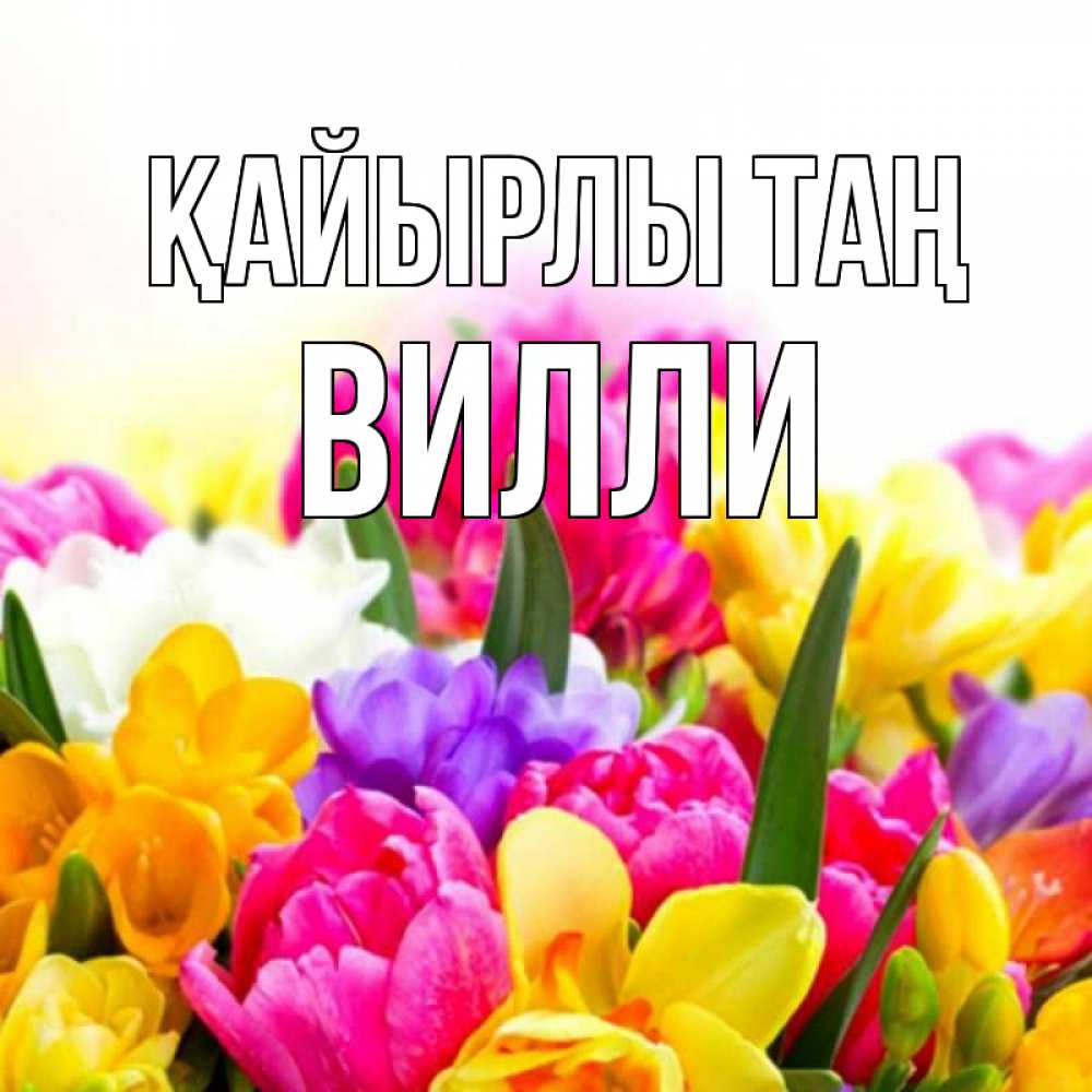 Күн сайын ашық хат с именем, Вилли Қайырлы таң создать открытку со свое подписью Онлайн тегін жүктеп алу тілектері бар керемет карта 