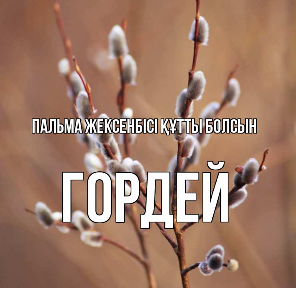 Күн сайын ашық хат с именем, Гордей Пальма жексенбісі құтты болсын верба Онлайн тегін жүктеп алу тілектері бар керемет карта 