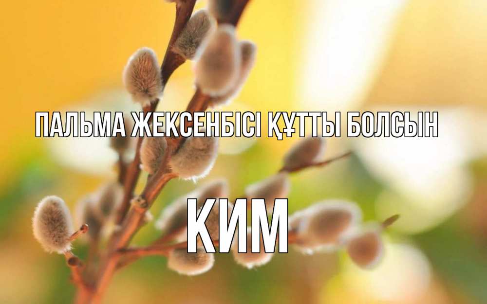 Күн сайын ашық хат с именем, Ким Пальма жексенбісі құтты болсын верба Онлайн тегін жүктеп алу тілектері бар керемет карта 