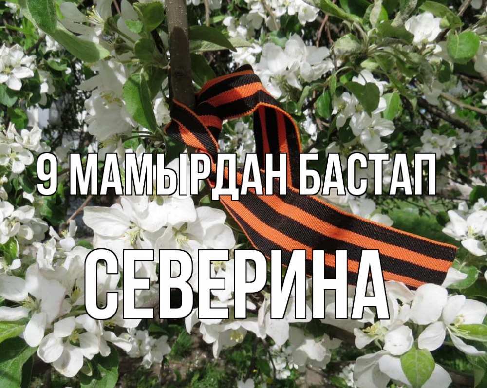 Күн сайын ашық хат с именем, Северина 9 мамырдан бастап 9 мая Онлайн тегін жүктеп алу тілектері бар керемет карта 
