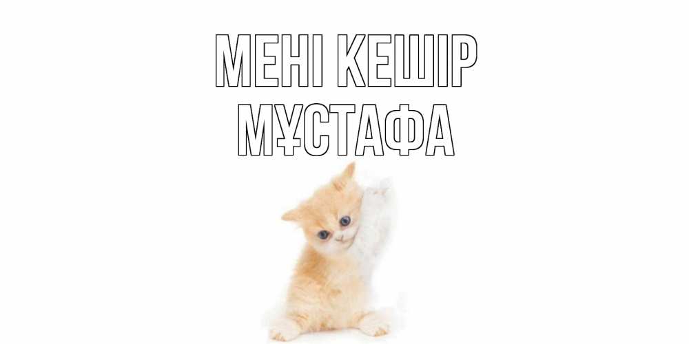 Күн сайын ашық хат с именем, МҰСТАФА Мені кешір кот Онлайн тегін жүктеп алу тілектері бар керемет карта 