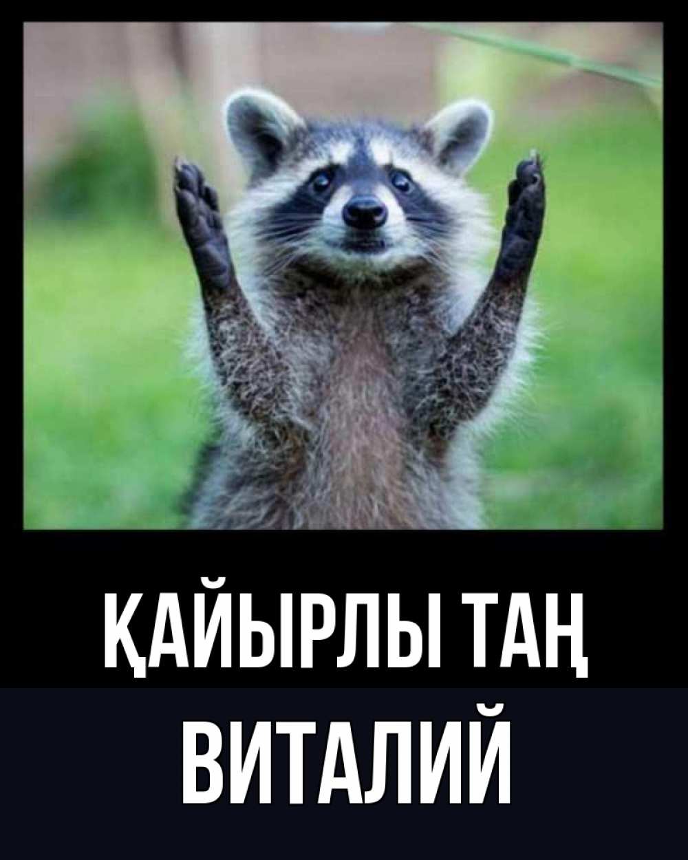 Күн сайын ашық хат с именем, Виталий Қайырлы таң хорошее настроение утречком Онлайн тегін жүктеп алу тілектері бар керемет карта 