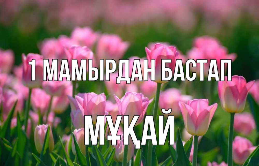 Күн сайын ашық хат с именем, Мұқай 1 мамырдан бастап С 1 мая Онлайн тегін жүктеп алу тілектері бар керемет карта 