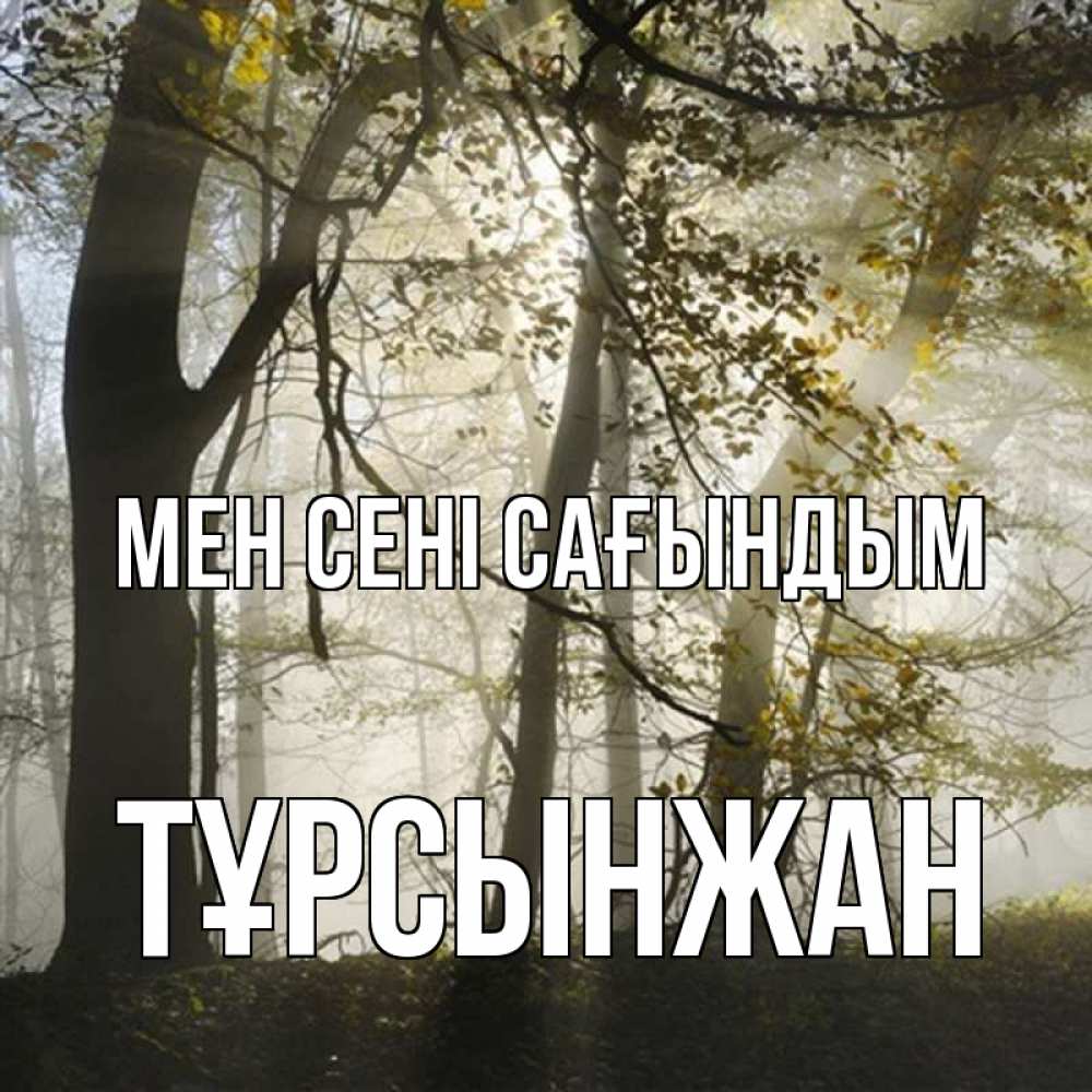 Күн сайын ашық хат с именем, ТҰРСЫНЖАН Мен сені сағындым грустно Онлайн тегін жүктеп алу тілектері бар керемет карта 