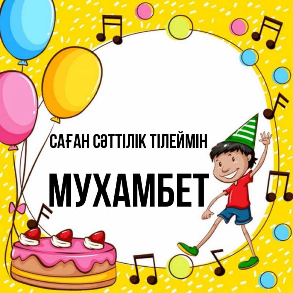 Күн сайын ашық хат с именем, МУХАМБЕТ Саған сәттілік тілеймін открытка 1 Онлайн тегін жүктеп алу тілектері бар керемет карта 