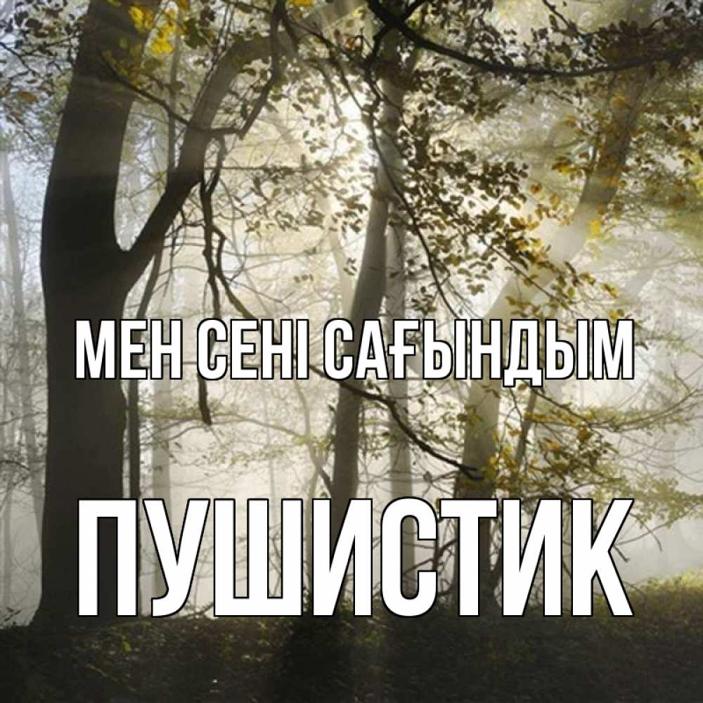 Күн сайын ашық хат с именем, Пушистик Мен сені сағындым грустно Онлайн тегін жүктеп алу тілектері бар керемет карта 