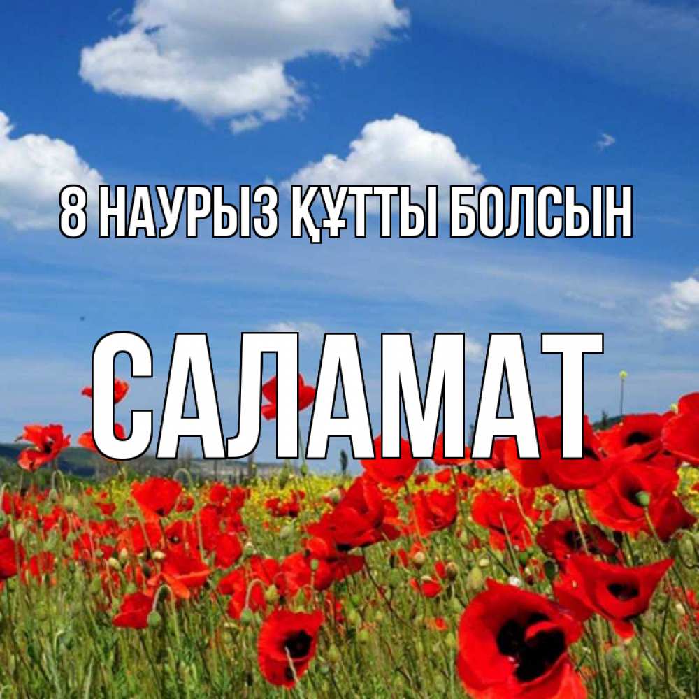 Күн сайын ашық хат с именем, САЛАМАТ 8 наурыз құтты болсын международный женский день 1 Онлайн тегін жүктеп алу тілектері бар керемет карта 