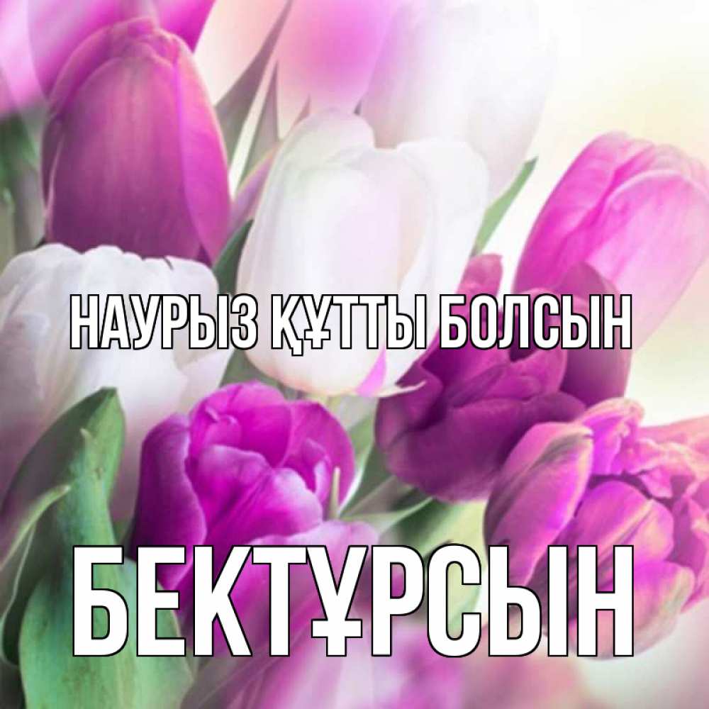 Күн сайын ашық хат с именем, Бектұрсын Наурыз құтты болсын весна 1 Онлайн тегін жүктеп алу тілектері бар керемет карта 