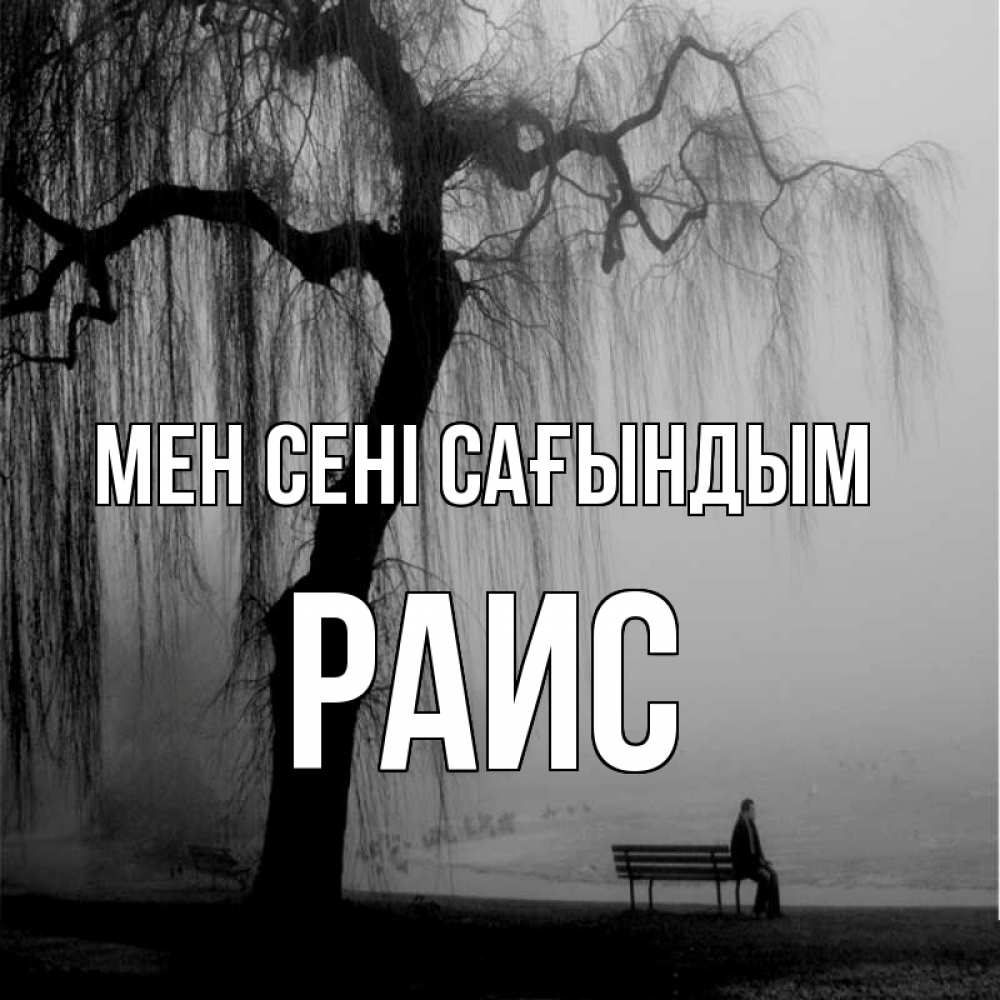 Күн сайын ашық хат с именем, Раис Мен сені сағындым лавочка под деревом я жду тебя Онлайн тегін жүктеп алу тілектері бар керемет карта 