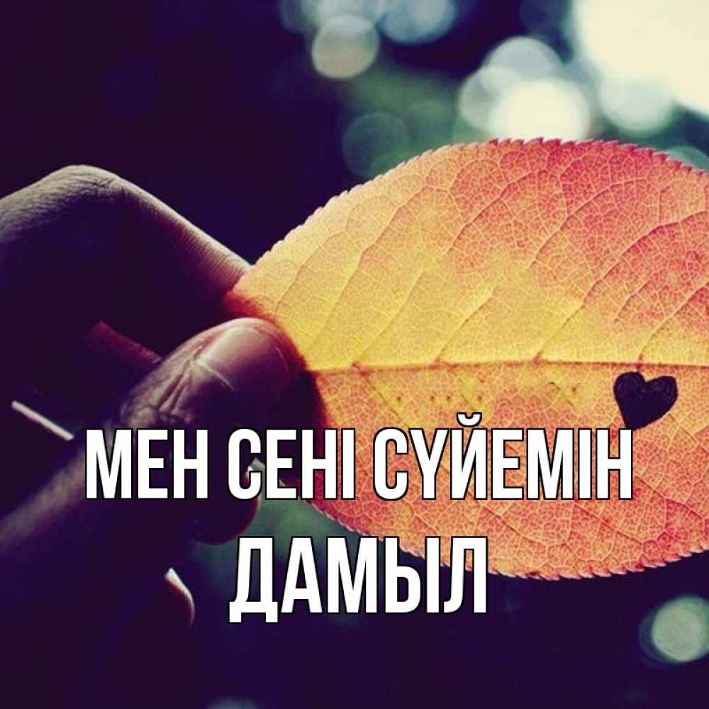 Күн сайын ашық хат с именем, Дамыл Мен сені сүйемін держу лист Онлайн тегін жүктеп алу тілектері бар керемет карта 