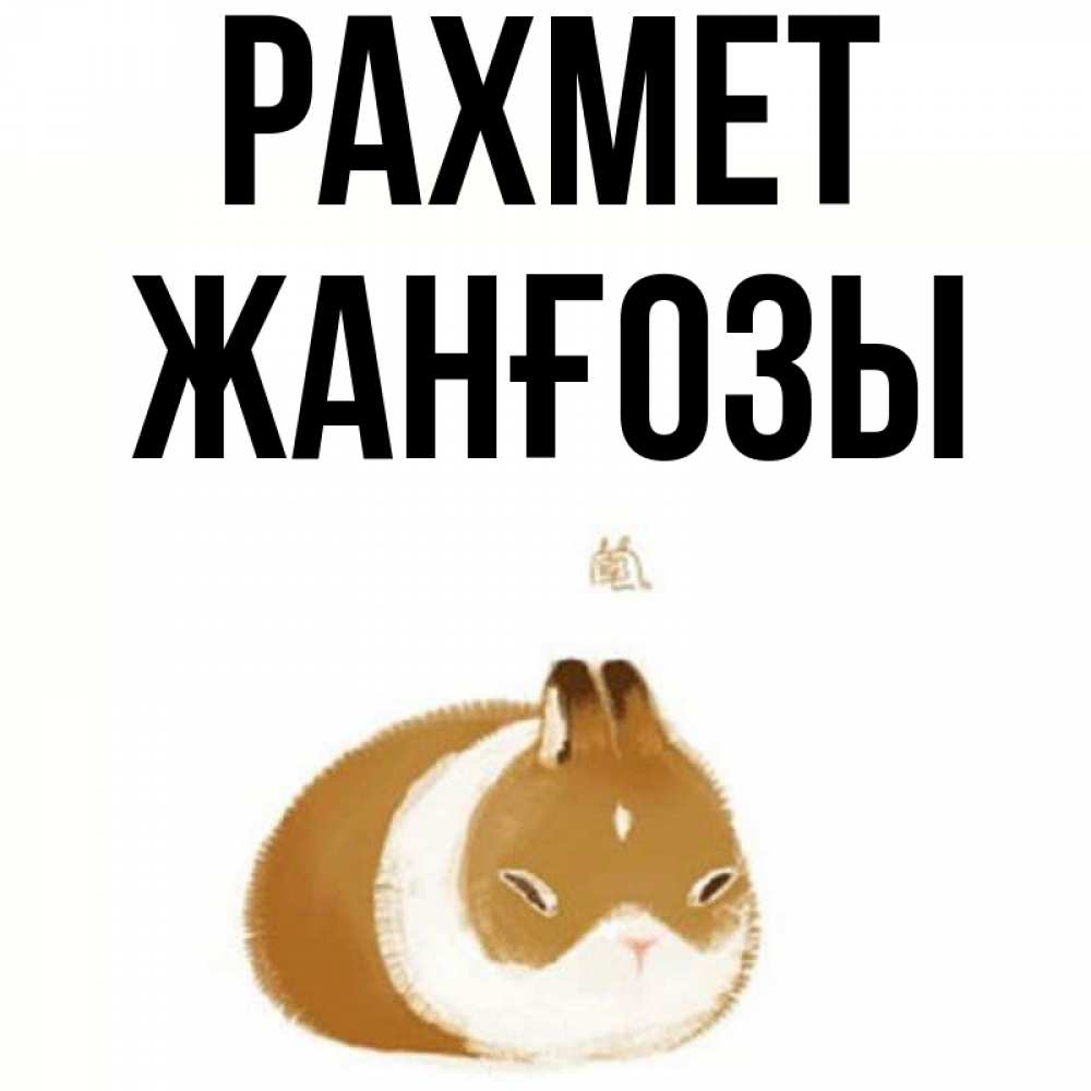 Күн сайын ашық хат с именем, Жанғозы рахмет коричнево белый домашний питомец Онлайн тегін жүктеп алу тілектері бар керемет карта 