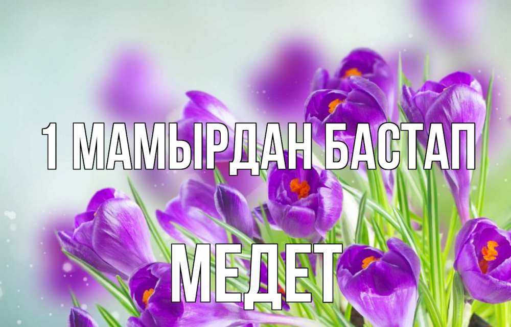 Күн сайын ашық хат с именем, МЕДЕТ 1 мамырдан бастап 1 мая Онлайн тегін жүктеп алу тілектері бар керемет карта 