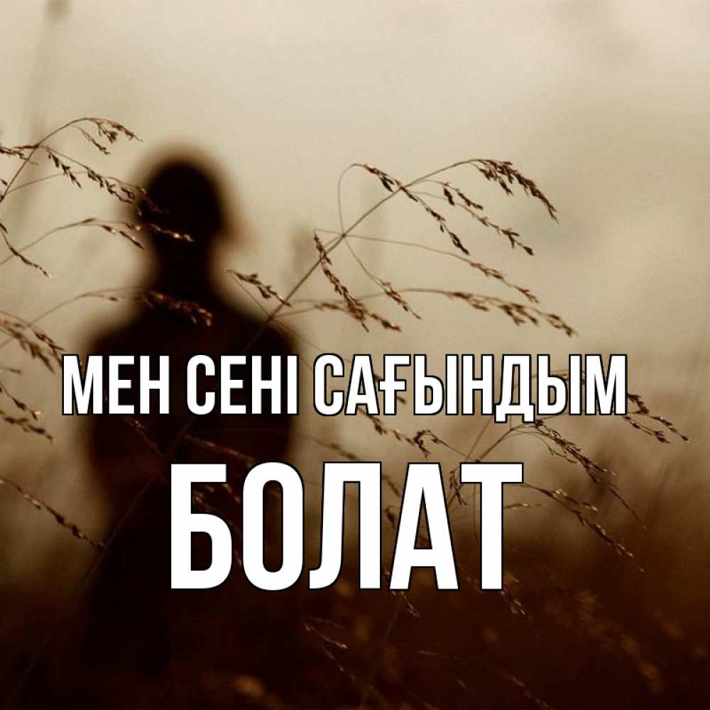Күн сайын ашық хат с именем, Болат Мен сені сағындым силуэт девушки Онлайн тегін жүктеп алу тілектері бар керемет карта 