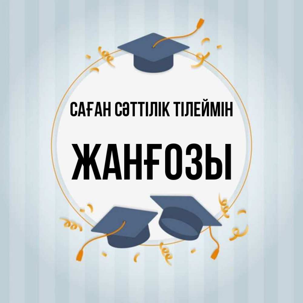 Күн сайын ашық хат с именем, Жанғозы Саған сәттілік тілеймін для студентов Онлайн тегін жүктеп алу тілектері бар керемет карта 