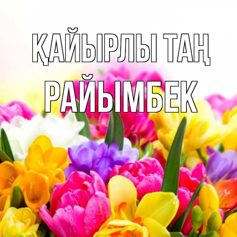 Күн сайын ашық хат с именем, РАЙЫМБЕК Қайырлы таң создать открытку со свое подписью Онлайн тегін жүктеп алу тілектері бар керемет карта 