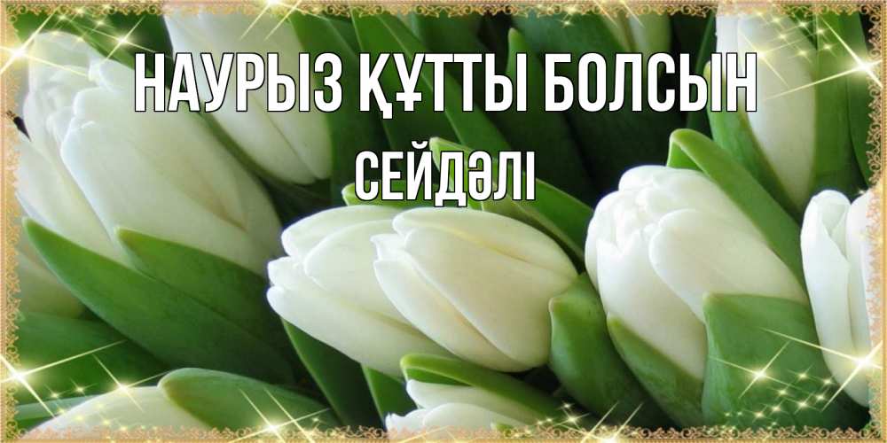 Күн сайын ашық хат с именем, СЕЙДӘЛІ Наурыз құтты болсын поздравляем с наурызом Онлайн тегін жүктеп алу тілектері бар керемет карта 