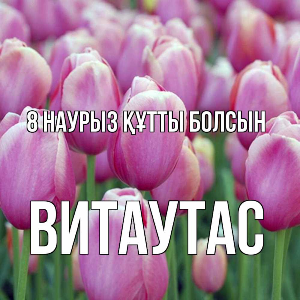 Күн сайын ашық хат с именем, Витаутас 8 наурыз құтты болсын на международный женский день 3 Онлайн тегін жүктеп алу тілектері бар керемет карта 