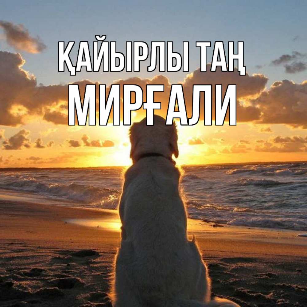 Күн сайын ашық хат с именем, МИРҒАЛИ Қайырлы таң восход солнца Онлайн тегін жүктеп алу тілектері бар керемет карта 