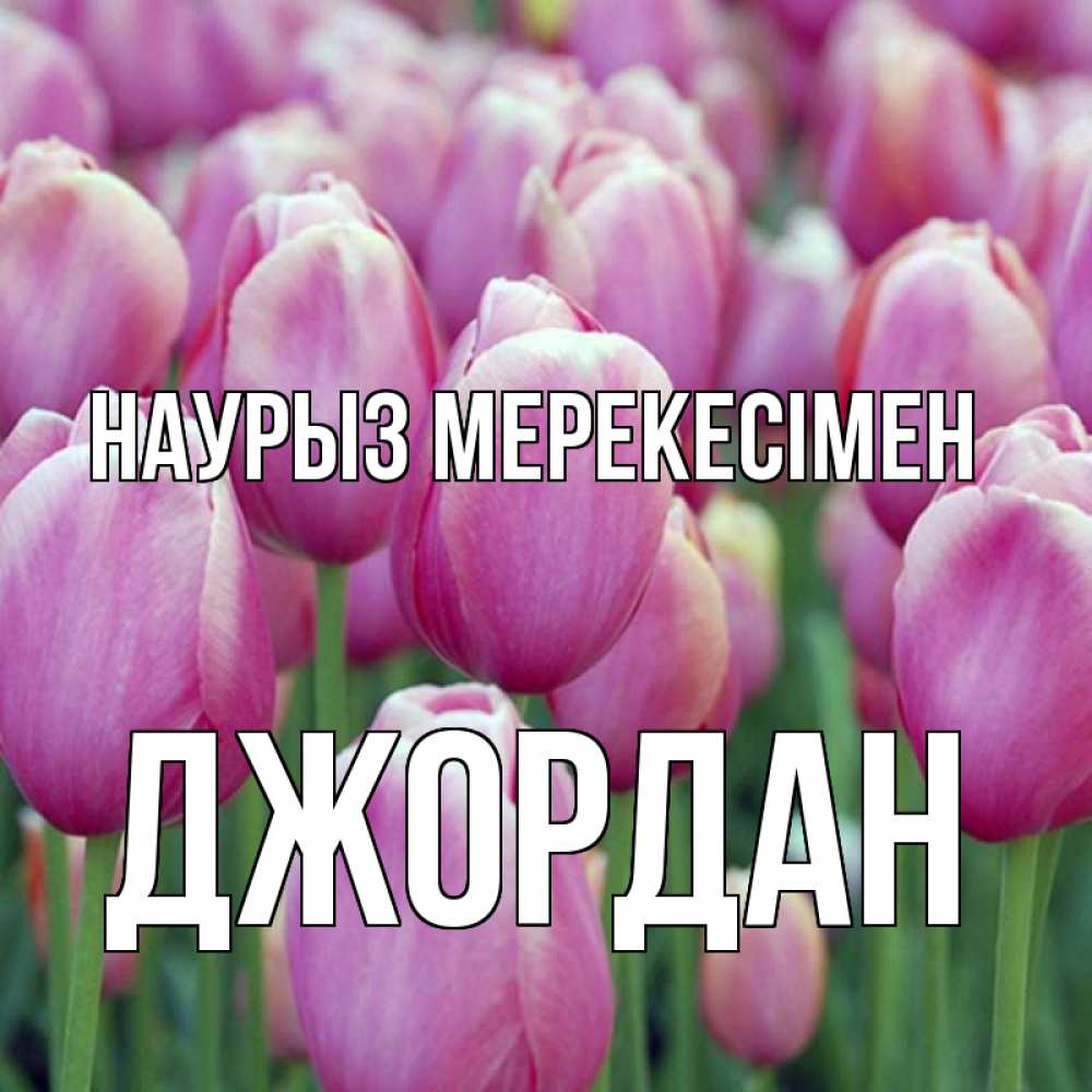 Күн сайын ашық хат с именем, Джордан Наурыз мерекесімен праздник весны наурыз 69 Онлайн тегін жүктеп алу тілектері бар керемет карта 