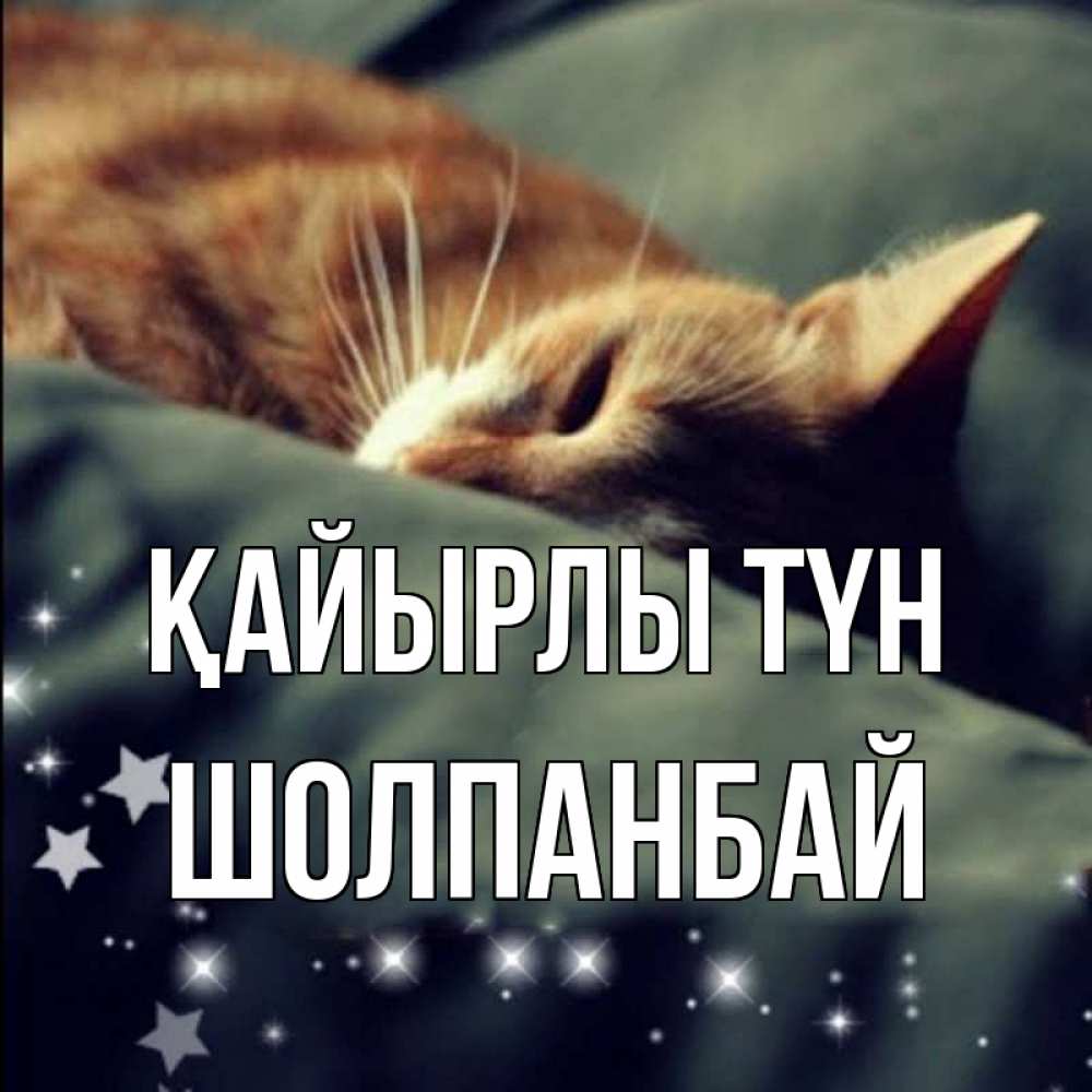 Күн сайын ашық хат с именем, ШОЛПАНБАЙ Қайырлы түн кроватка Онлайн тегін жүктеп алу тілектері бар керемет карта 