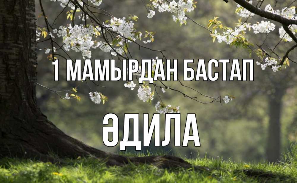 Күн сайын ашық хат с именем, ӘДИЛА 1 мамырдан бастап С 1 мая Онлайн тегін жүктеп алу тілектері бар керемет карта 