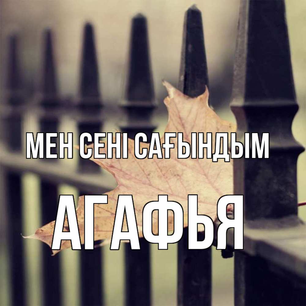 Күн сайын ашық хат с именем, Агафья Мен сені сағындым очень скучно Онлайн тегін жүктеп алу тілектері бар керемет карта 