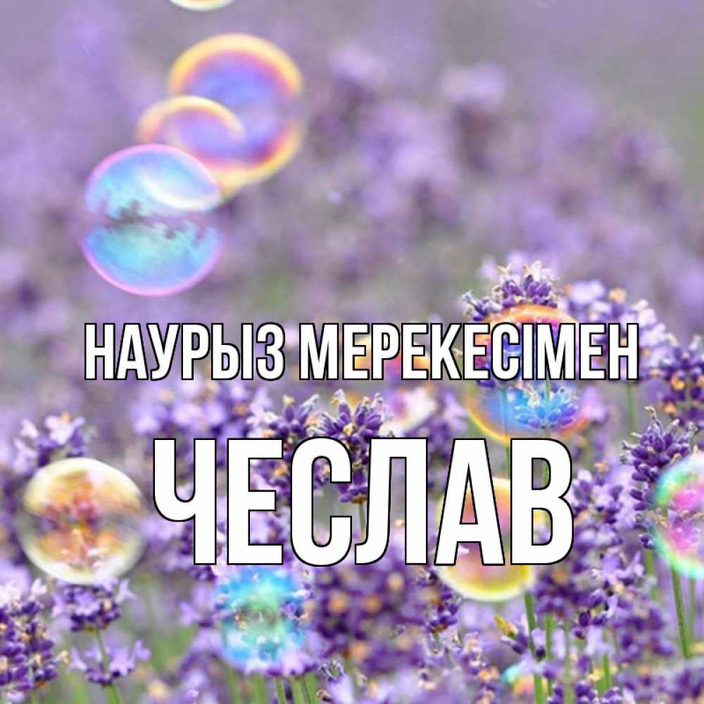 Күн сайын ашық хат с именем, Чеслав Наурыз мерекесімен цветы Онлайн тегін жүктеп алу тілектері бар керемет карта 
