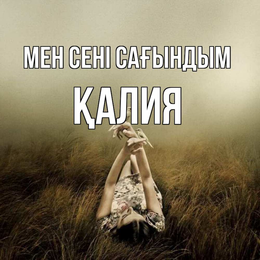 Күн сайын ашық хат с именем, ҚАЛИЯ Мен сені сағындым девушка с голубями Онлайн тегін жүктеп алу тілектері бар керемет карта 