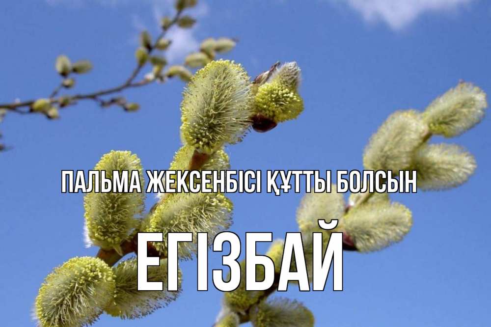 Күн сайын ашық хат с именем, Егізбай Пальма жексенбісі құтты болсын верба Онлайн тегін жүктеп алу тілектері бар керемет карта 