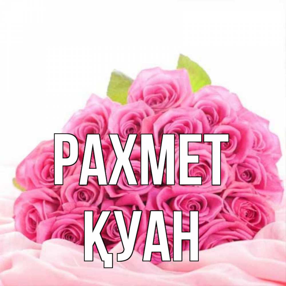 Күн сайын ашық хат с именем, ҚУАН рахмет розовые розы с подписью Онлайн тегін жүктеп алу тілектері бар керемет карта 