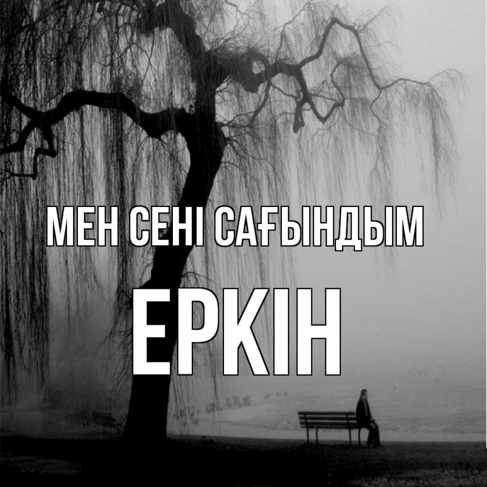 Күн сайын ашық хат с именем, Еркін Мен сені сағындым лавочка под деревом я жду тебя Онлайн тегін жүктеп алу тілектері бар керемет карта 