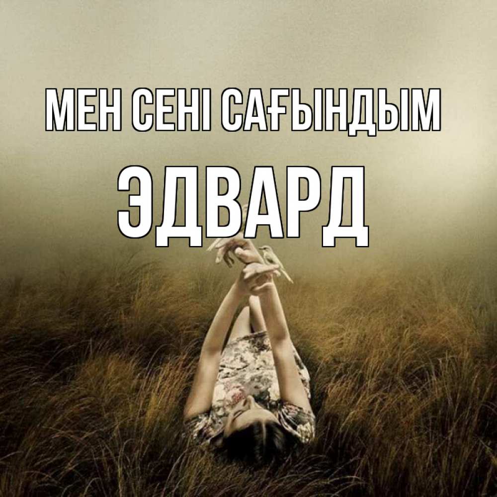 Күн сайын ашық хат с именем, Эдвард Мен сені сағындым девушка с голубями Онлайн тегін жүктеп алу тілектері бар керемет карта 