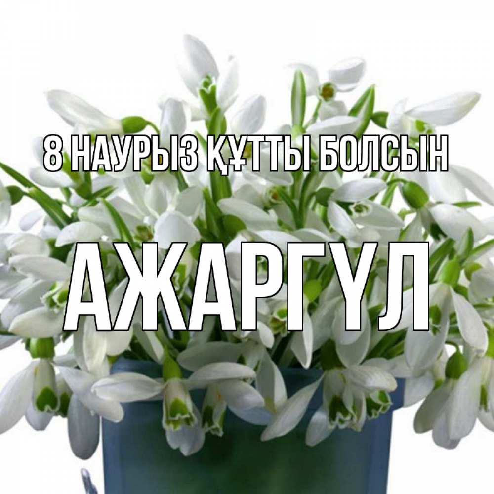 Күн сайын ашық хат с именем, АЖАРГҮЛ 8 наурыз құтты болсын цветы к международному женскому дню Онлайн тегін жүктеп алу тілектері бар керемет карта 