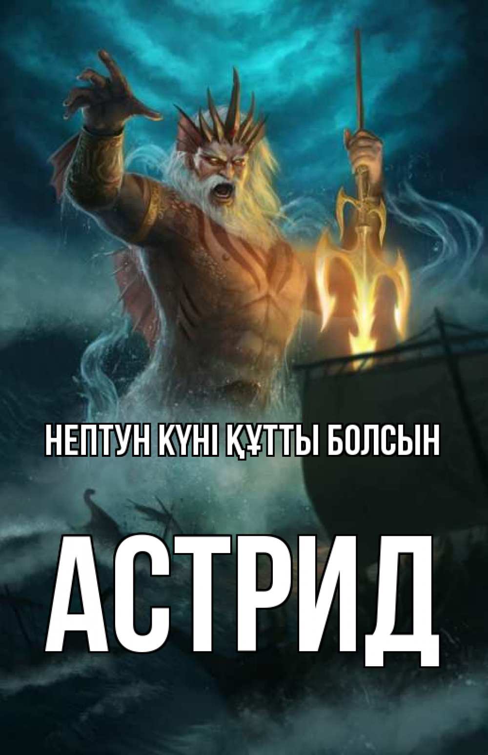Күн сайын ашық хат с именем, Астрид нептун күні құтты болсын с днем Нептуна Онлайн тегін жүктеп алу тілектері бар керемет карта 